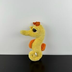 Russ Berrie Rare Lil Peepers Swish Seahorse 7” Yellow Orange Plush Peeper